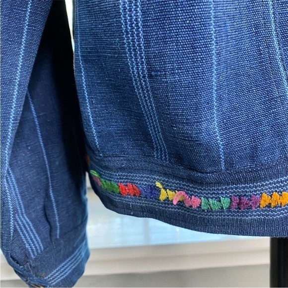 ARTSY FRIDA KAHLO EMBROIDERED DENIM JACKET PORTRAIT BUTTONS NWOT SIZE MEDIUM - Picture 7 of 13